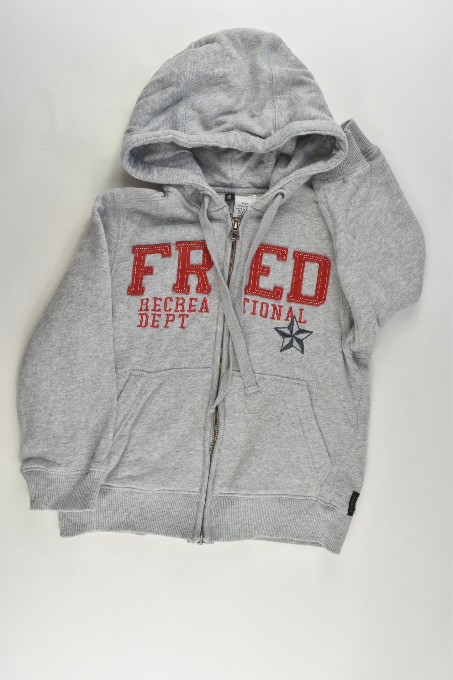 Fred Bare Size 4 'Recreational Dept' Zip Jumper