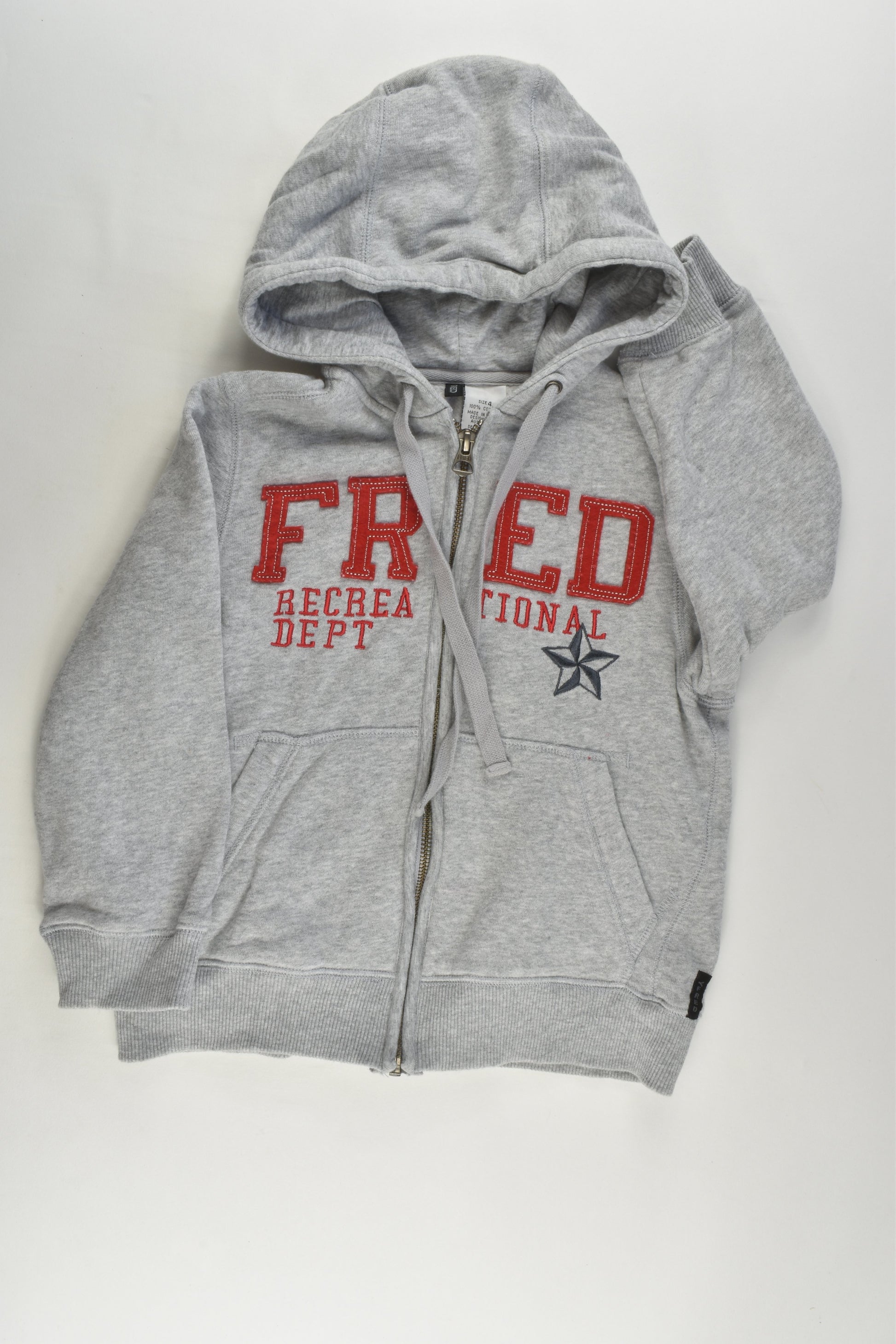Fred Bare Size 4 'Recreational Dept' Zip Jumper