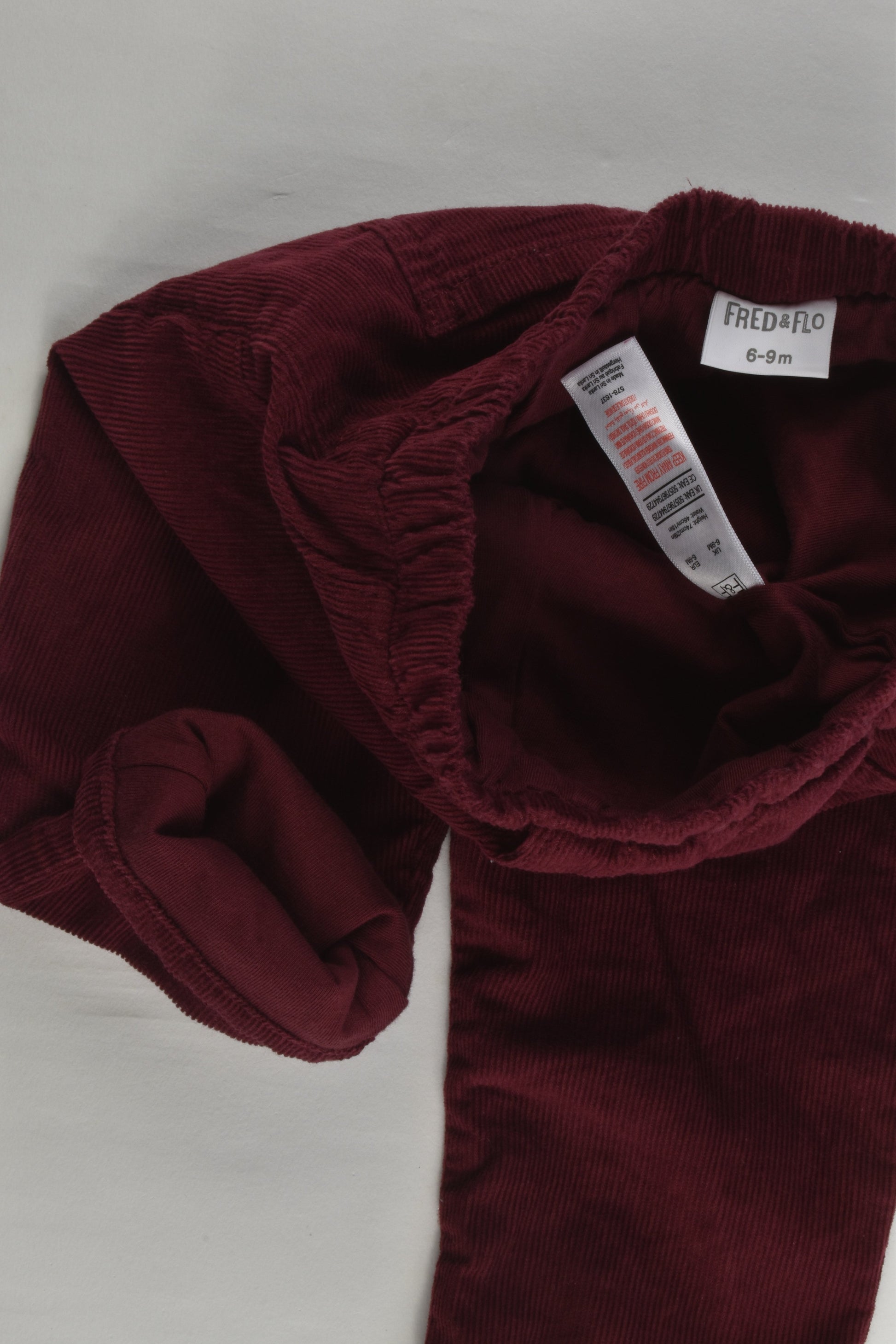 Fred & Flo Size 0 (74 cm, 6-9 months) Lined Cord Pants