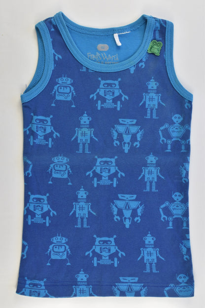 Fred's World by Green Cotton (Denmark) Size 92 cm (2) Robot Singlet