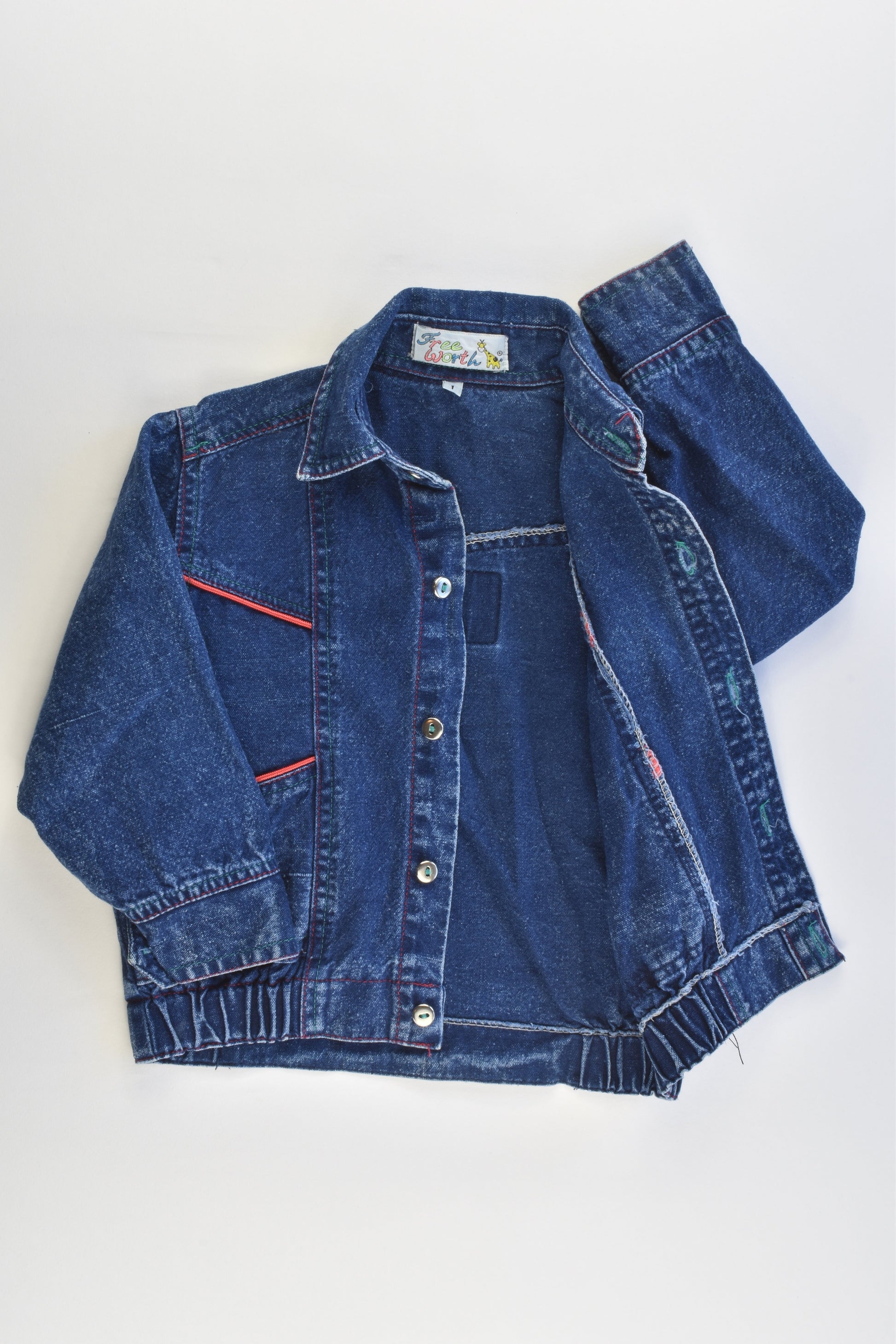 Free Worth Size 1 Vintage Style Denim Jacket