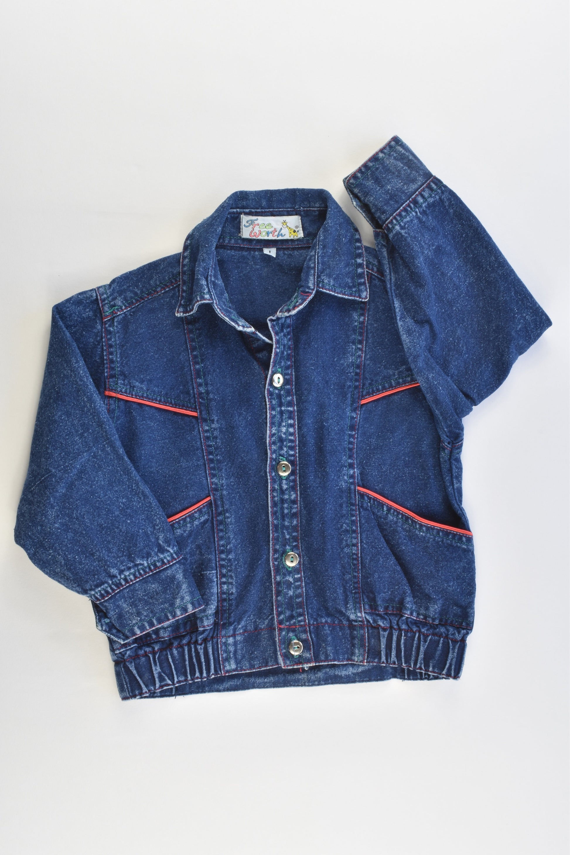 Free Worth Size 1 Vintage Style Denim Jacket
