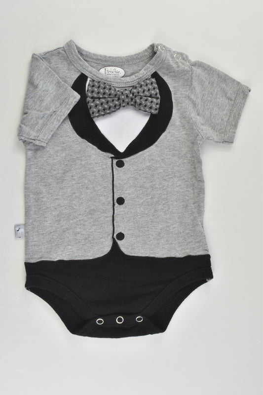 Frenchie Mini Couture (US) Size 0 (12 months) Bow Bodysuit