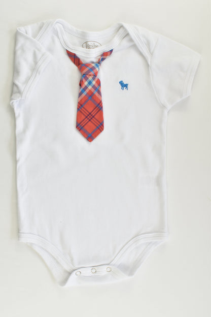 Frenchie Mini Couture (US) Size 0 (9-12 months) Tie Bodysuit