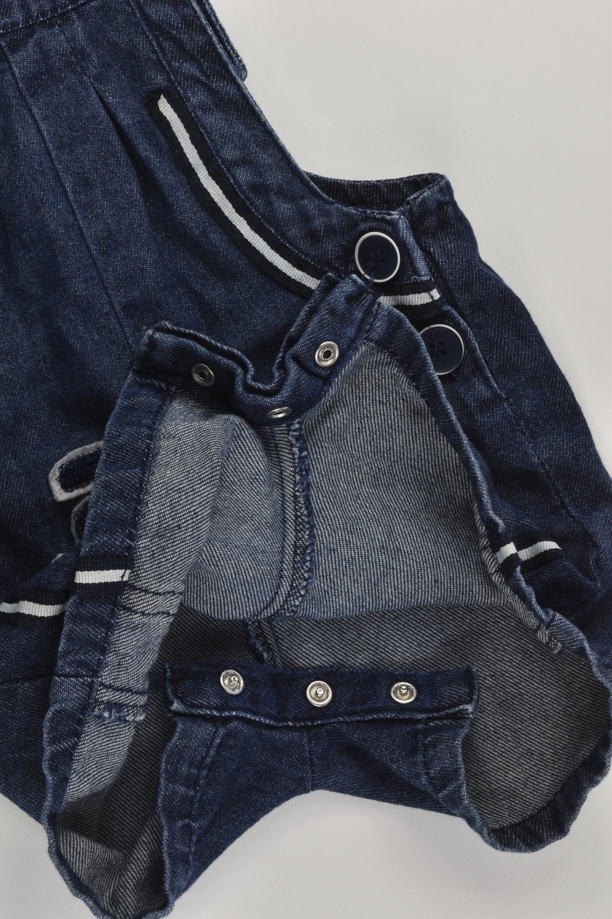 Frendz Size 1-2 (18-24 months) Denim Short Overalls