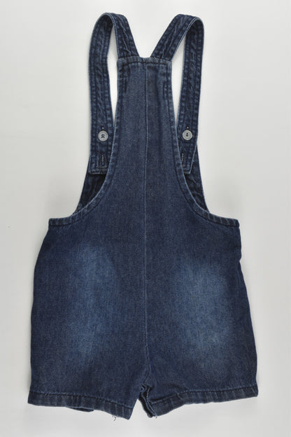 Frendz Size 1-2 (18-24 months) Denim Short Overalls