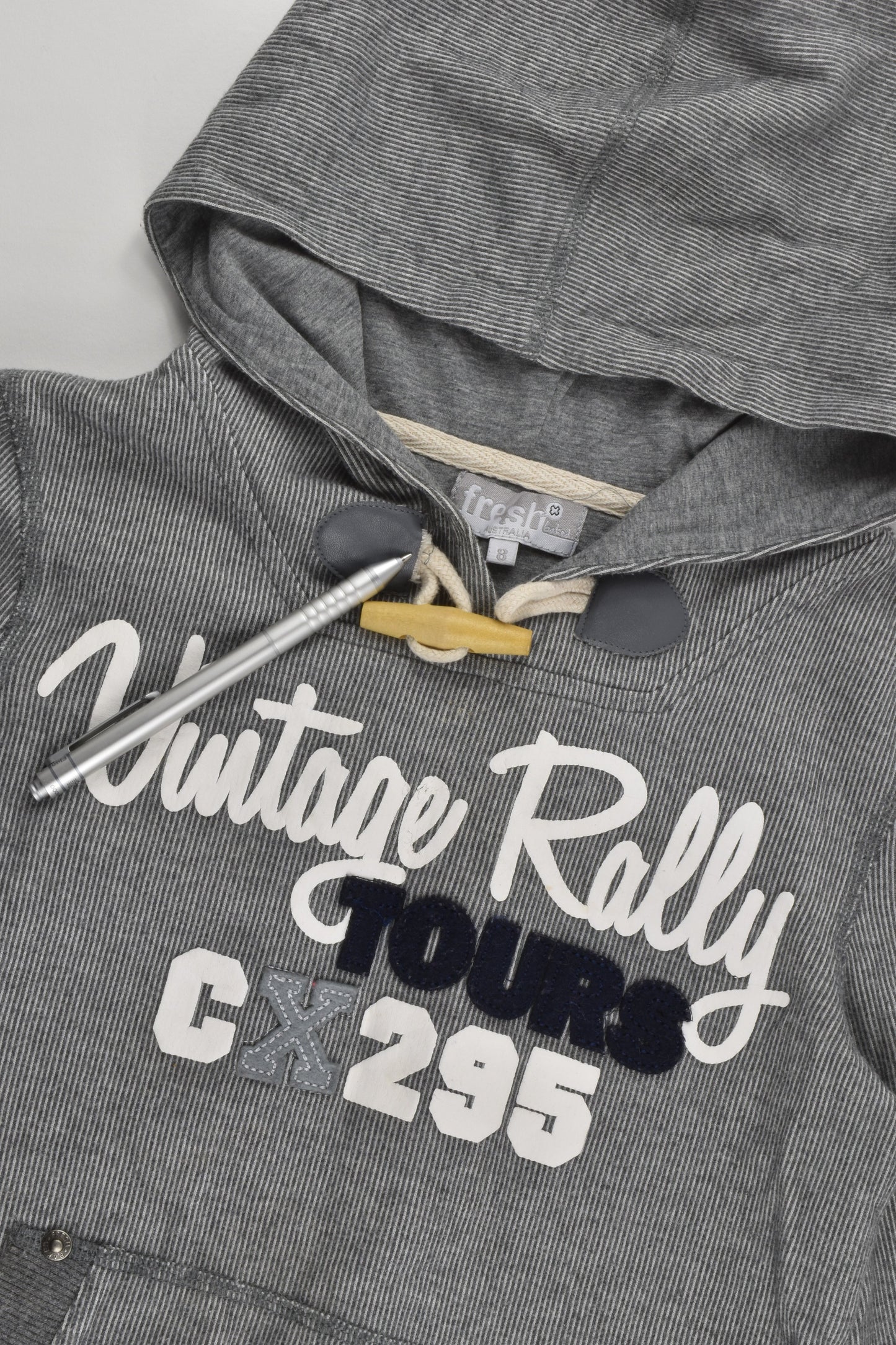 Fresh Baked (Australia) Size 8 'Vintage Rally Tours' Hooded Jumper