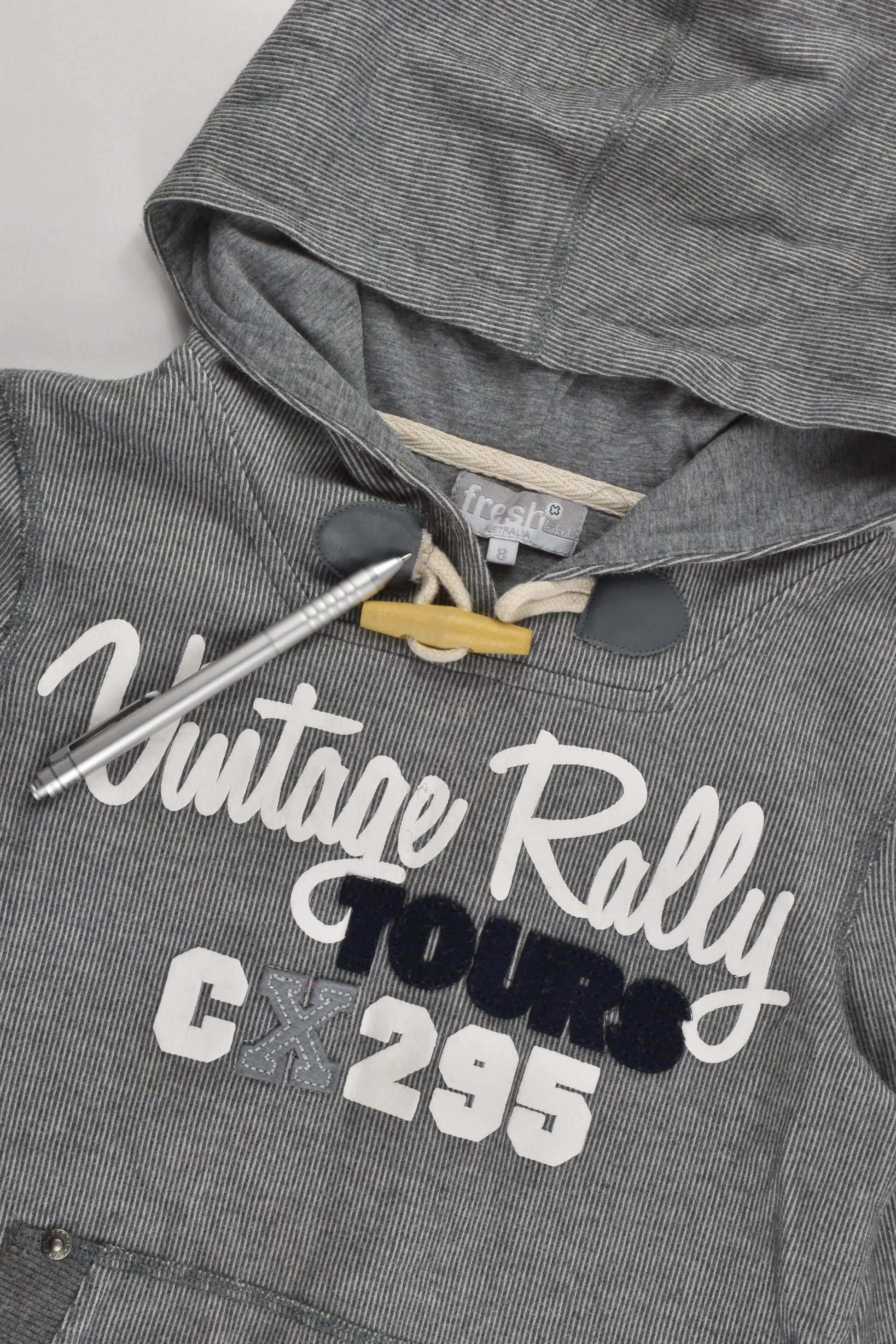 Fresh Baked (Australia) Size 8 'Vintage Rally Tours' Hooded Jumper