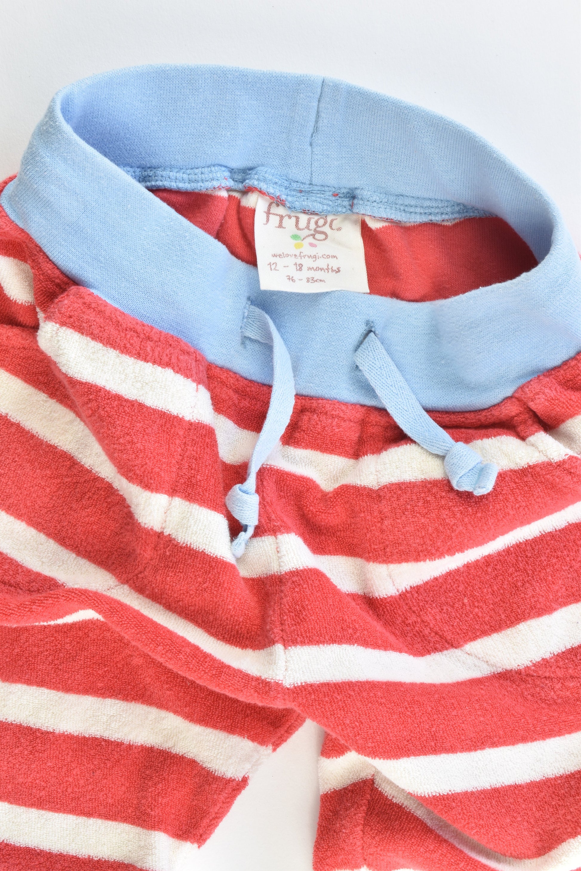 Frugi Size 12-18 months Terry Shorts