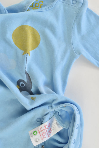 Frugi Size Newborn (000) Organic Cotton Footed Penguin Romper