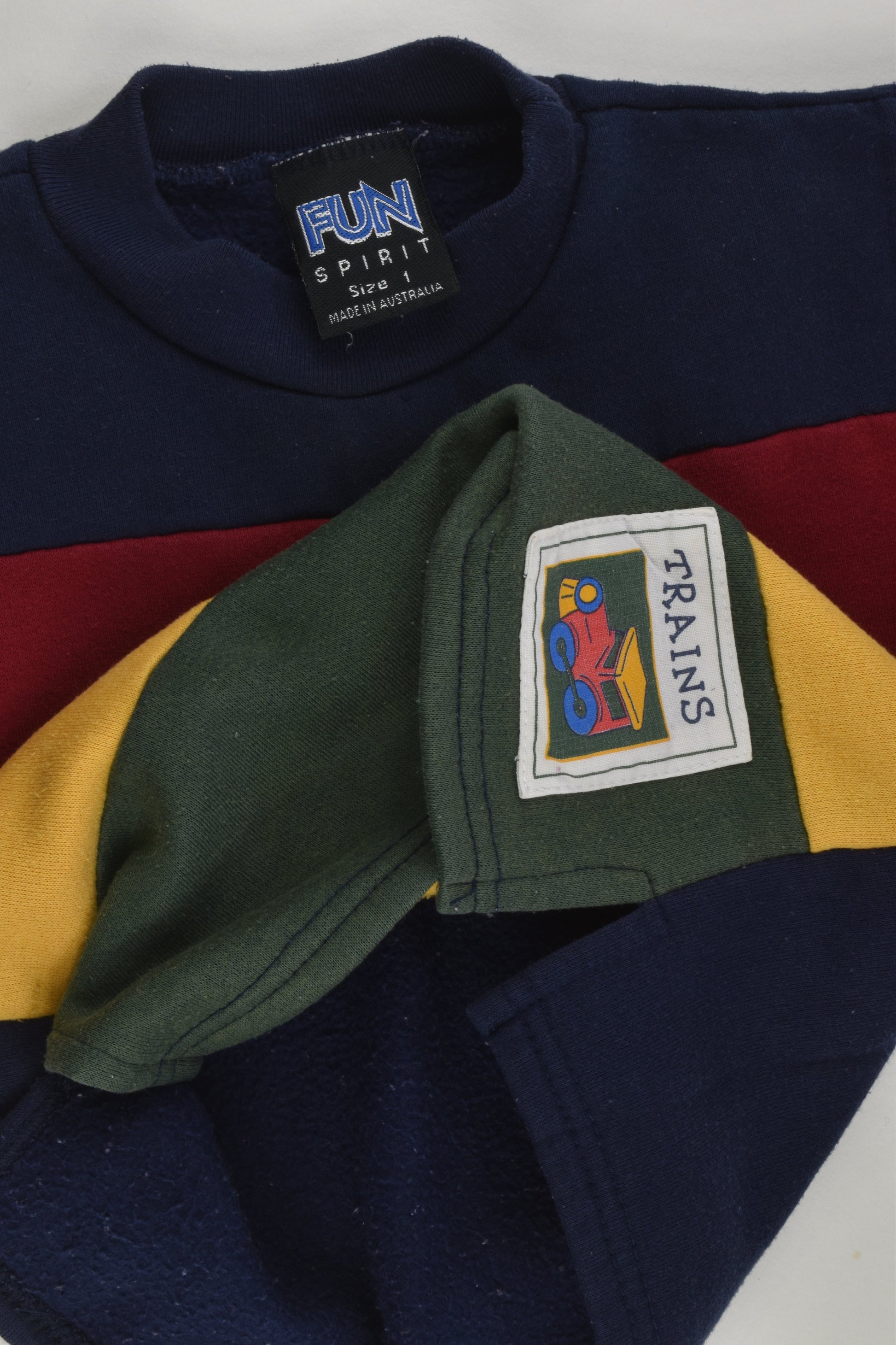 Fun Spirit Size 1 Vintage Train Sweater