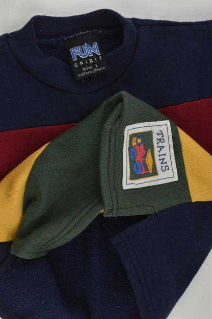 Fun Spirit Size 1 Vintage Train Sweater