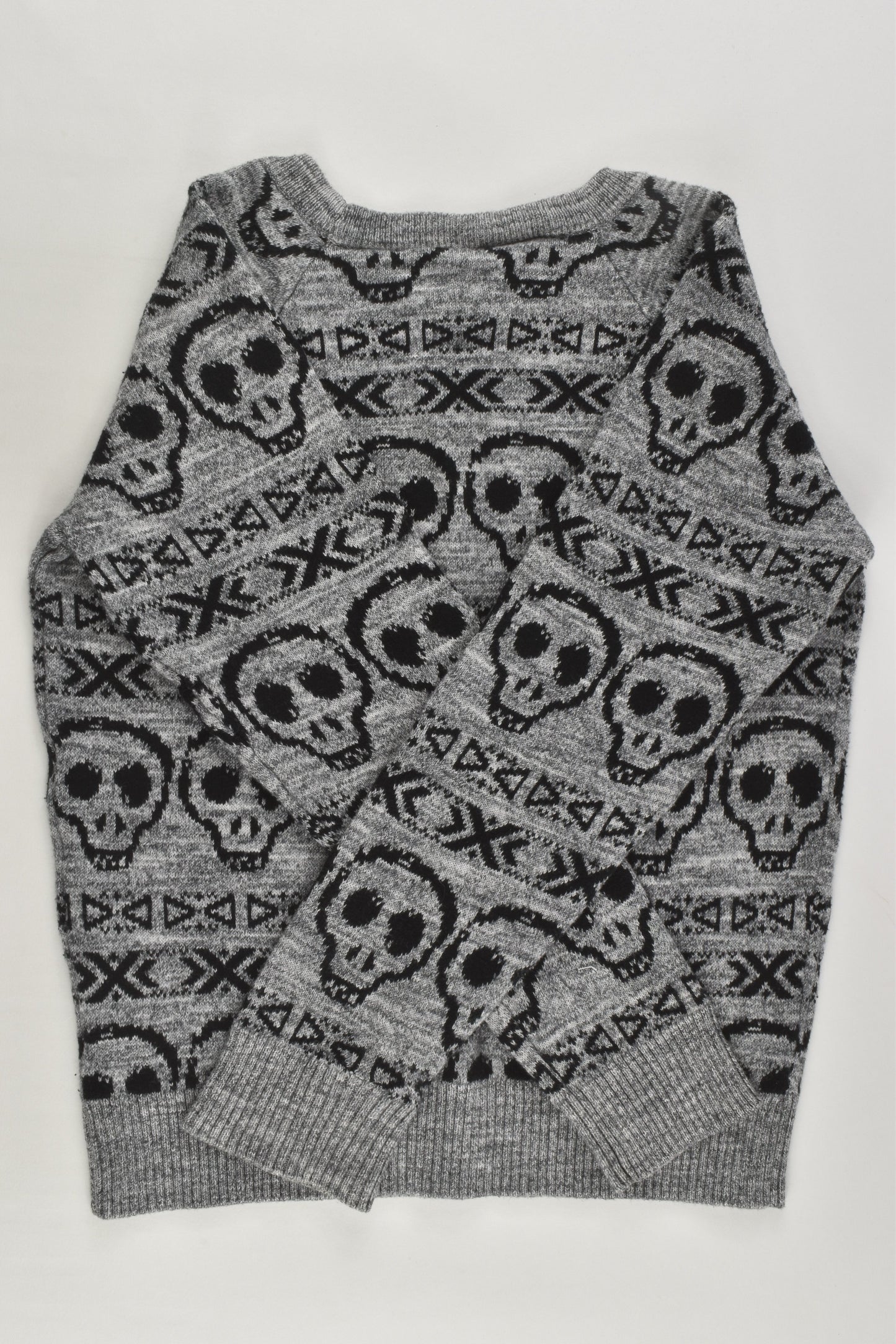 Fun Spirit Size 6 Skulls Knitted Jumper