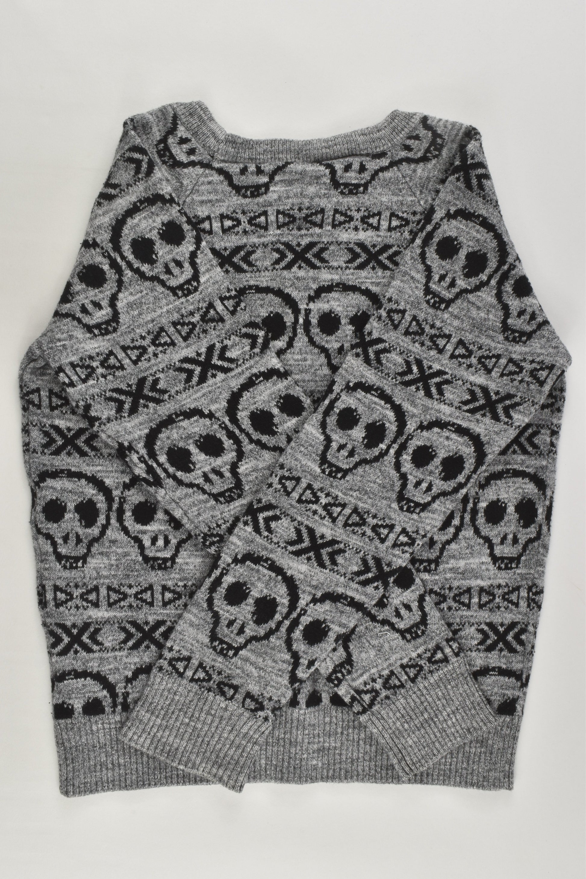 Fun Spirit Size 6 Skulls Knitted Jumper