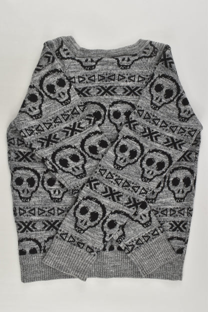 Fun Spirit Size 6 Skulls Knitted Jumper