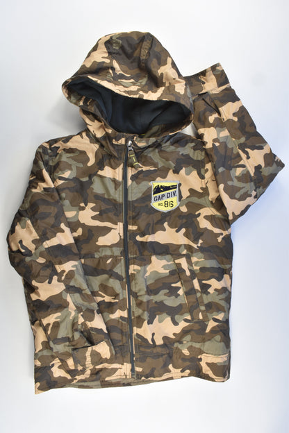 Gap Kids Size 10-11 (140 cm) Water Repellient/Proof Camouflage Hooded Winter Jacket