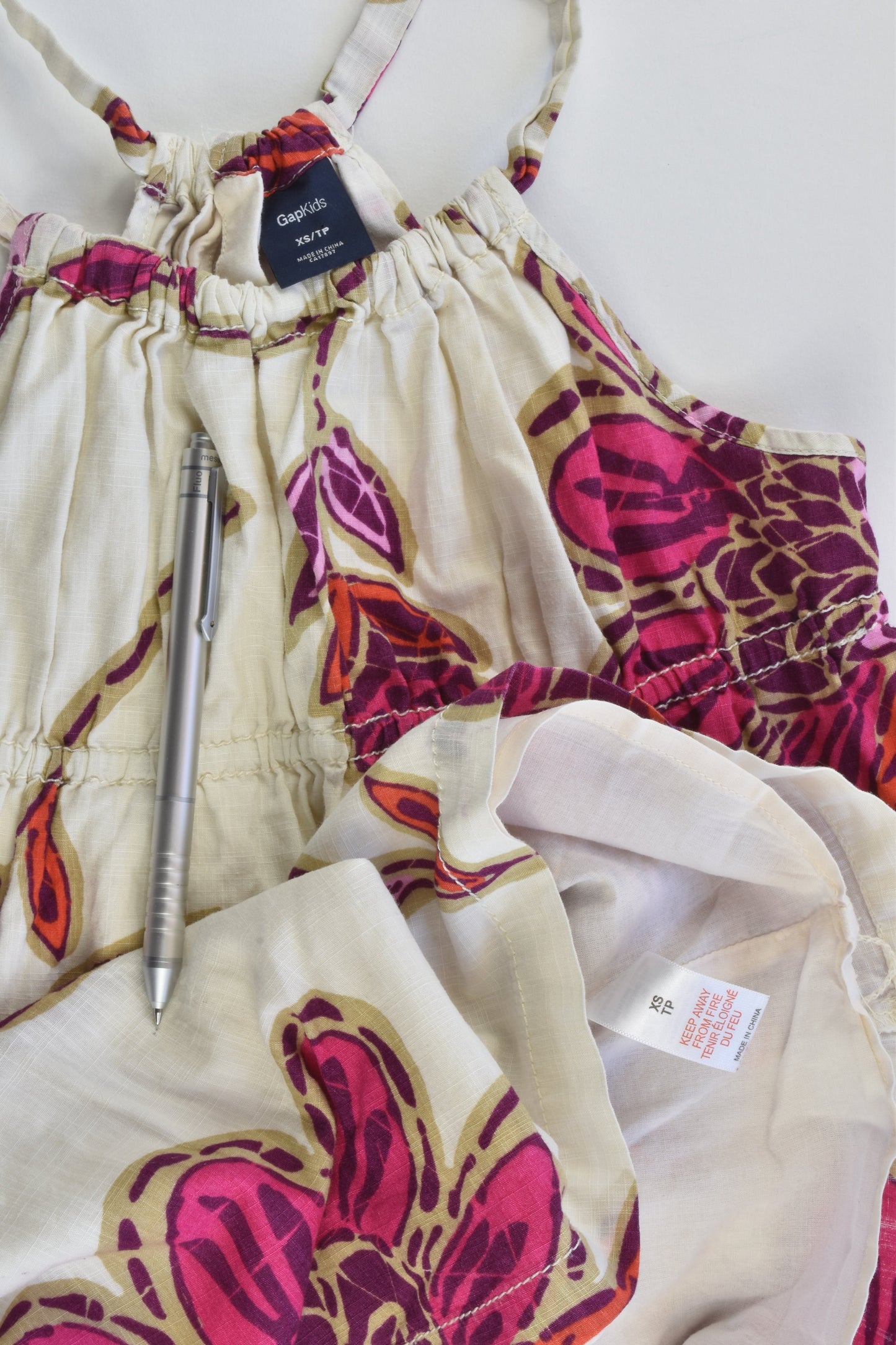 Gap Kids Size 4-5 (XS) Floral Lined Dress