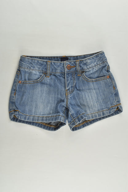 Gap Kids Size 7 Denim Sun Embroidery Back Pockets Shorts