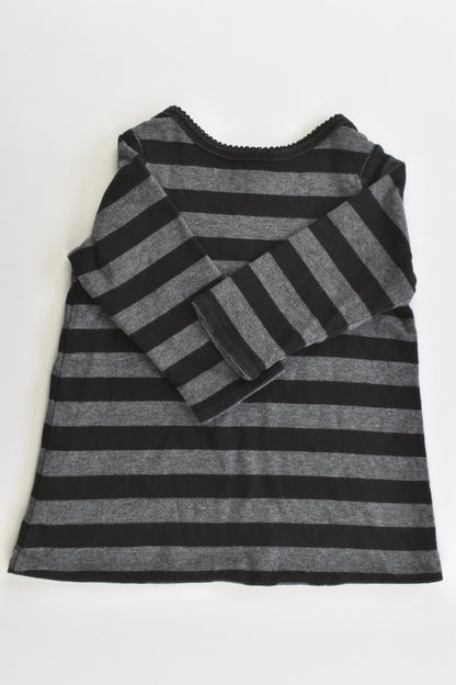 Gap Size 0 (6-12 months) Reversible Stripes/Love Hearts Top/Tunic