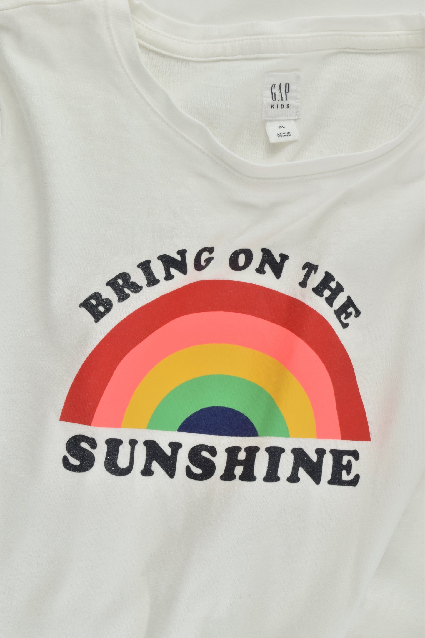 Gap Size 12-13 'Bring On The Sunshine' Rainbow Top