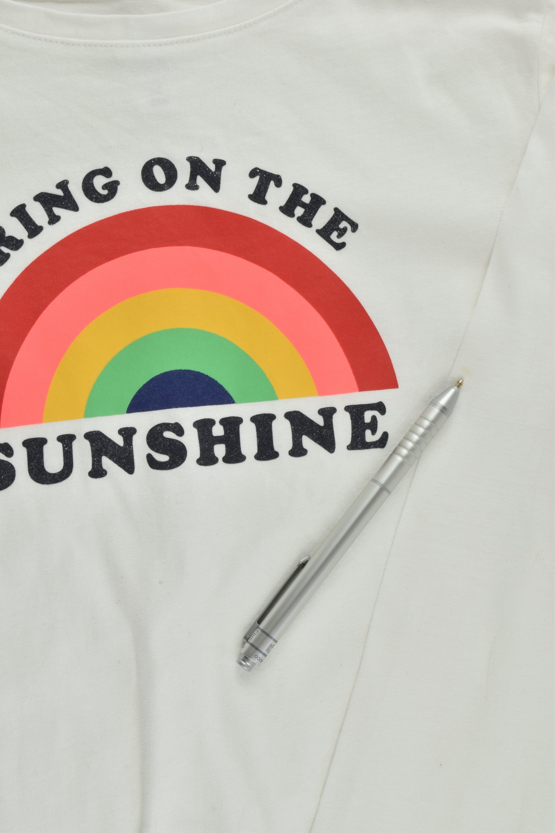 Gap Size 12-13 'Bring On The Sunshine' Rainbow Top