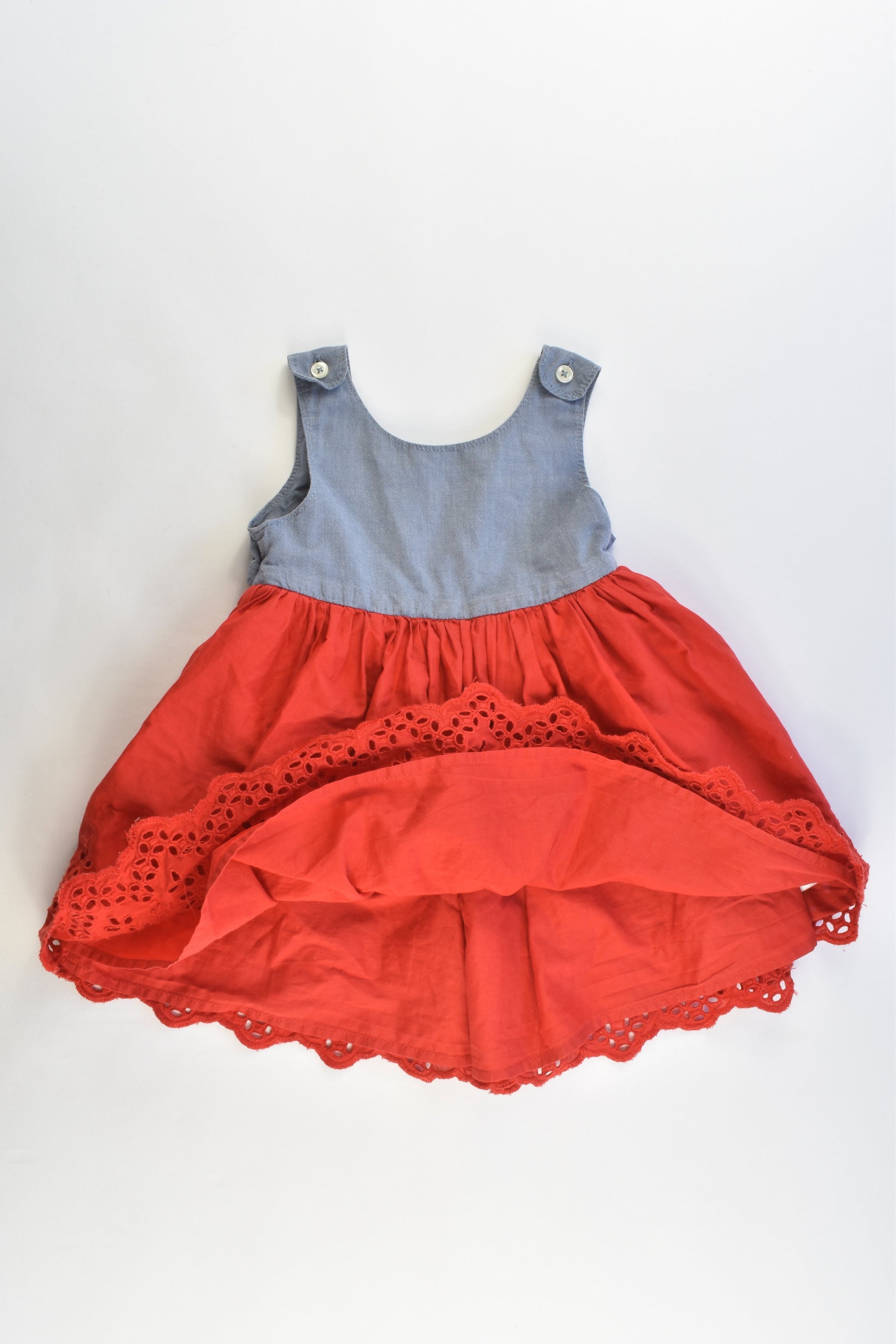 Gap Size 18-24 months Layered Lace Hem Dress