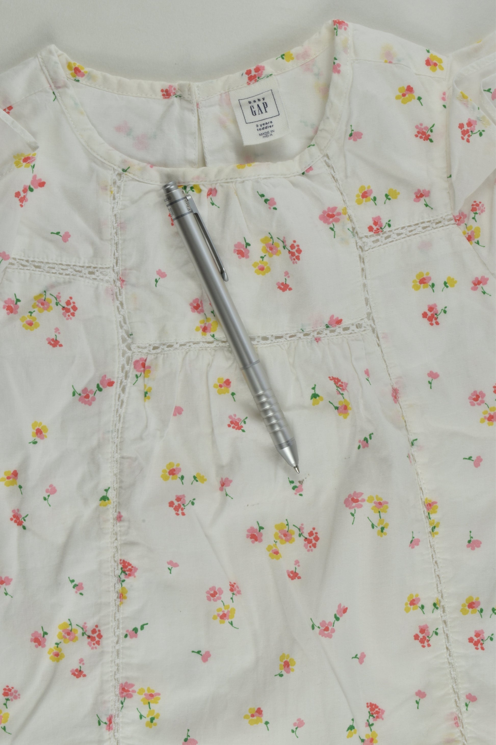 Gap Size 3 Lined Floral Shirt