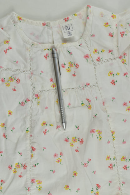 Gap Size 3 Lined Floral Shirt