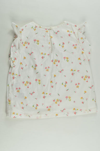 Gap Size 3 Lined Floral Shirt