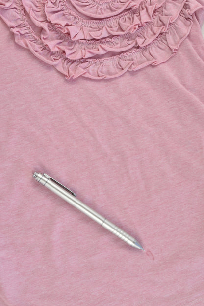 GB Tee Size 8-9 Top with Ruffle Flower