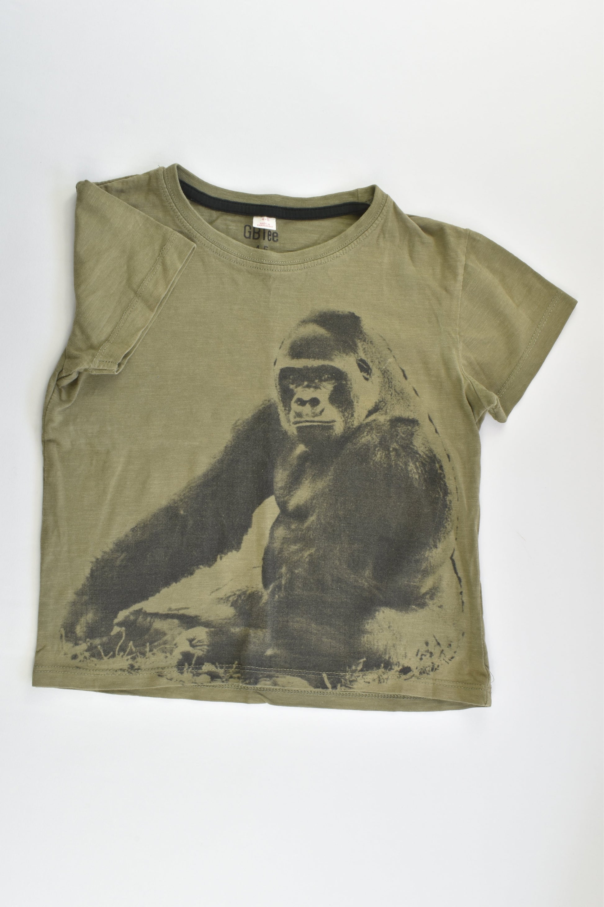 GBtee Size 4-5 Gorilla T-shirt