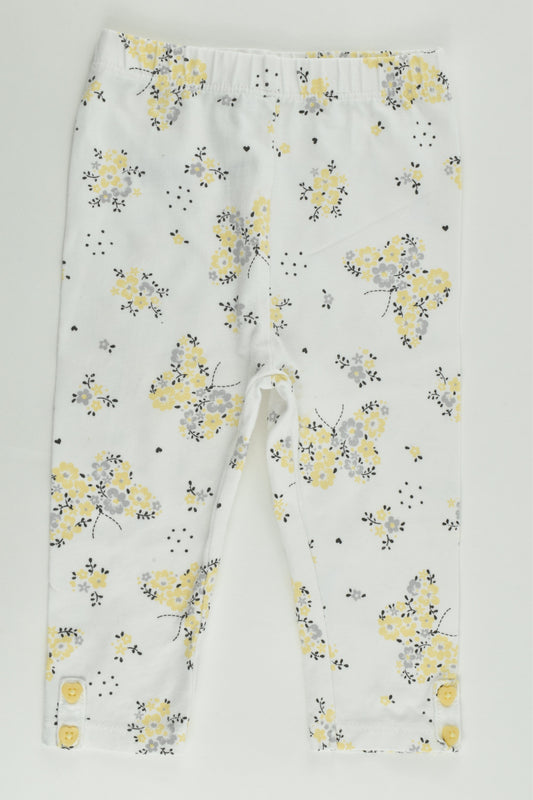 George Size 0 (6-9 months, 68-74 cm) Floral Leggings