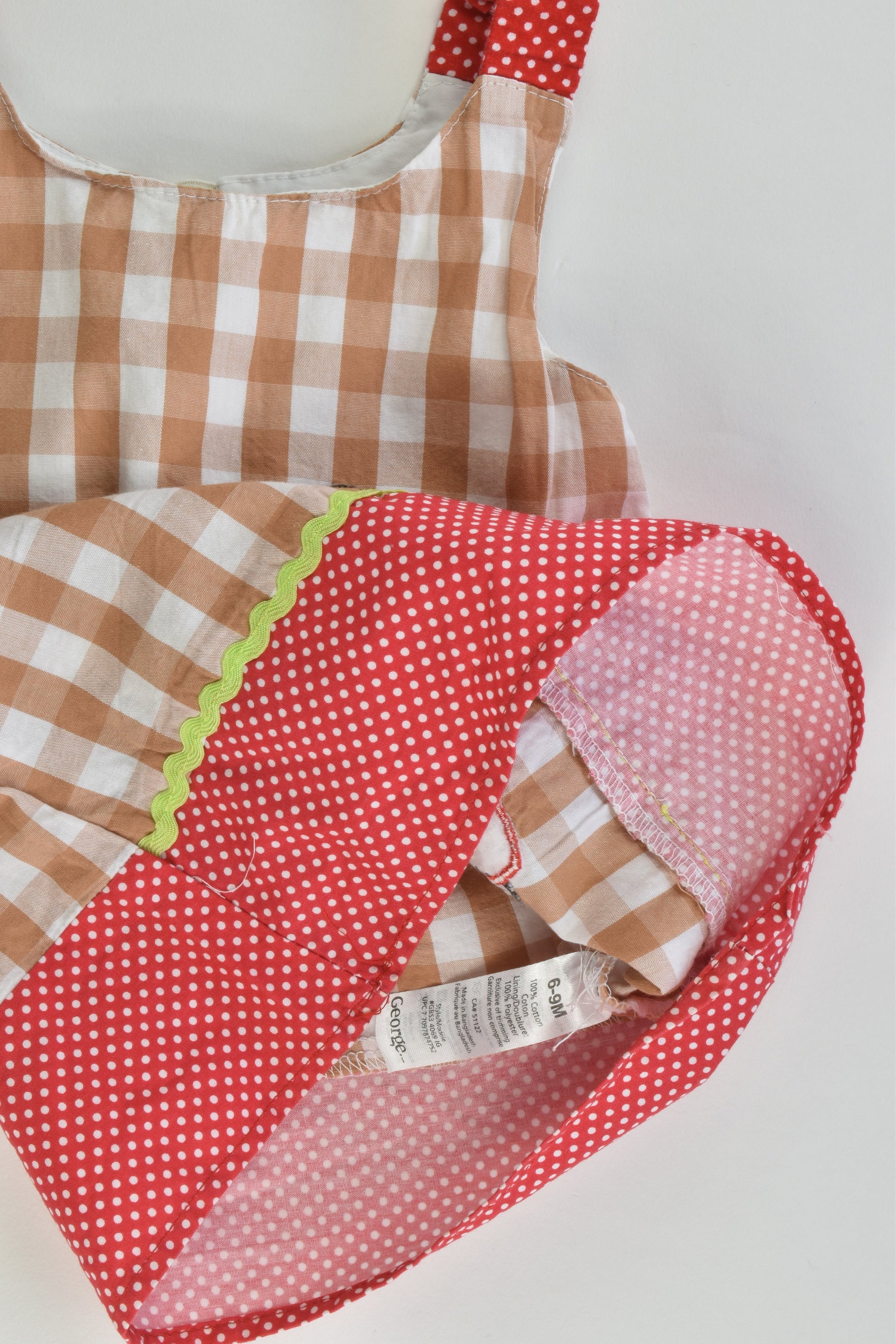 George Size 0 (6-9 months) Ladybird Blouse/Tunic