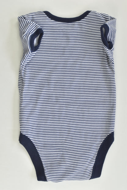 George Size 0 (6-9 months) Striped Bodysuit