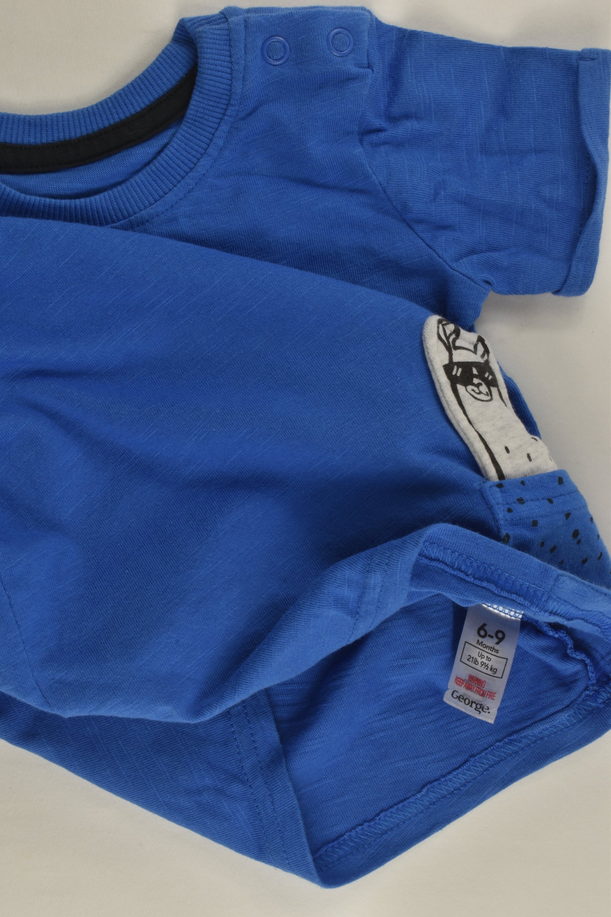 George Size 0 (6-9 months) 'Too Cool' Llama T-shirt