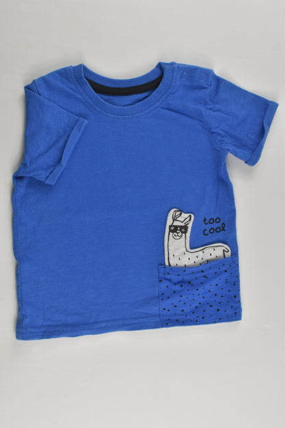 George Size 0 (6-9 months) 'Too Cool' Llama T-shirt