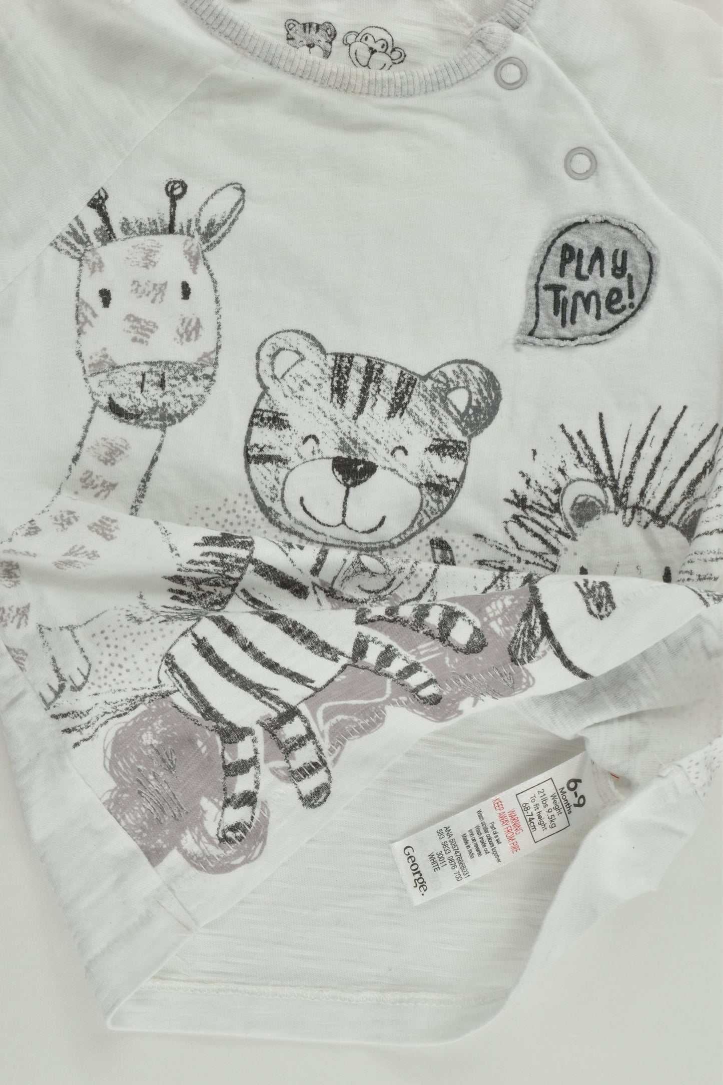George Size 0 86-9 months, 68-74 cm) 'Best Friends' T-shirt