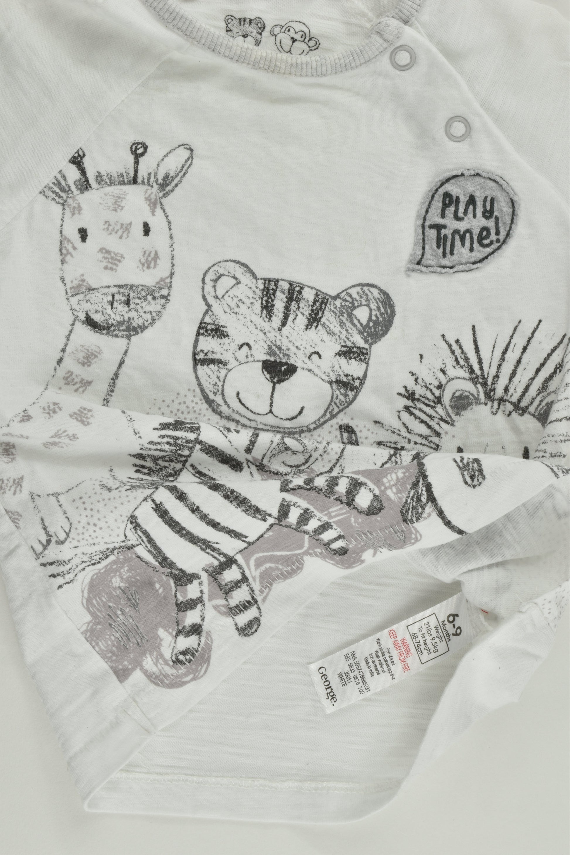George Size 0 86-9 months, 68-74 cm) 'Best Friends' T-shirt