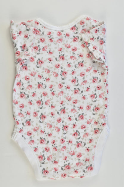 George Size 00 (3-6 months, 62-68 cm) Roses Bodysuit