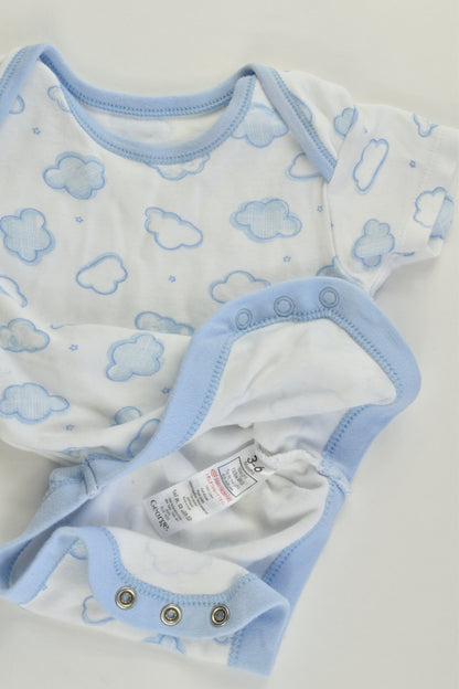 George Size 00 (3-6 months) Clouds Bodysuit