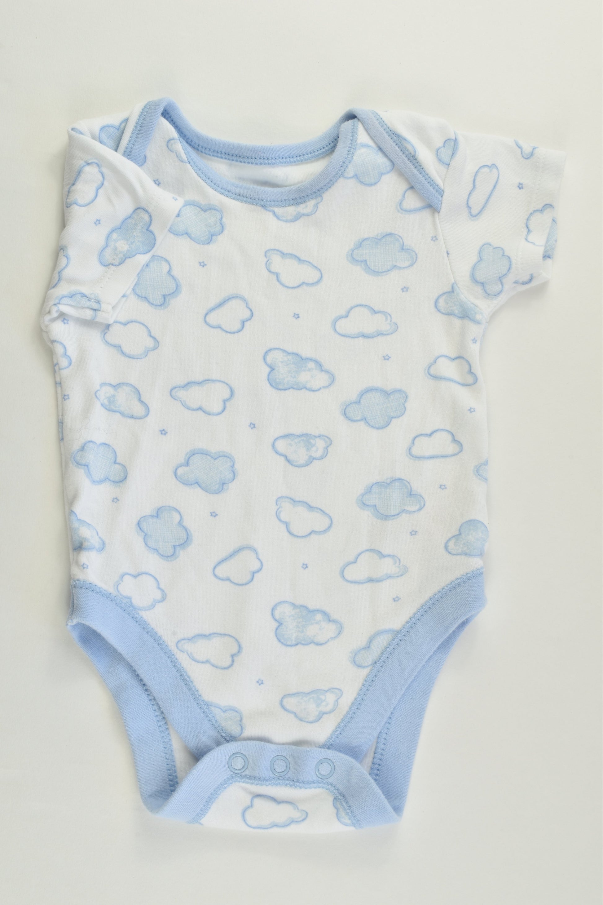 George Size 00 (3-6 months) Clouds Bodysuit