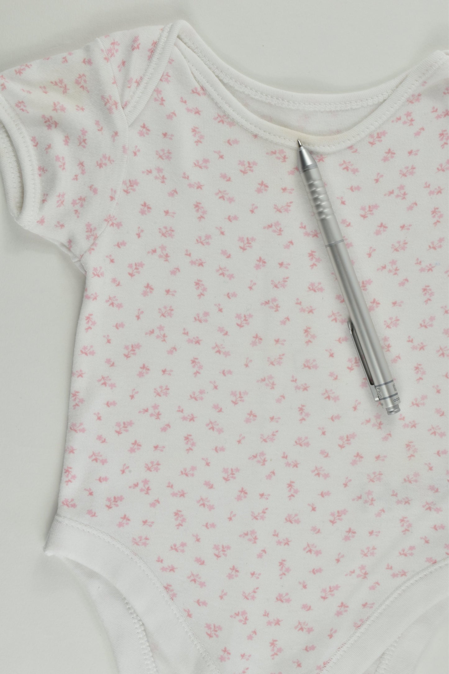 George Size 00 (3-6 months) Floral Bodysuit