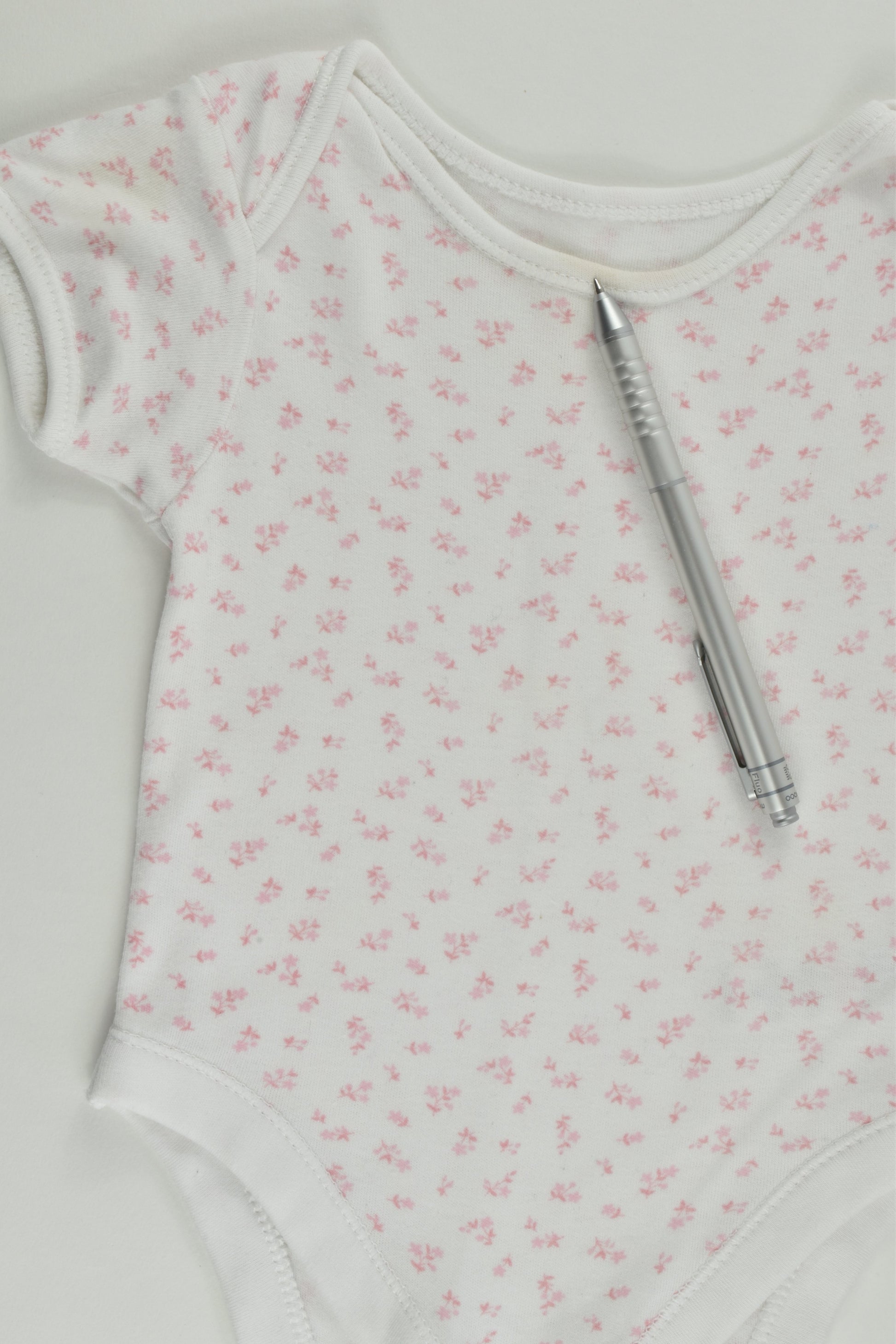 George Size 00 (3-6 months) Floral Bodysuit