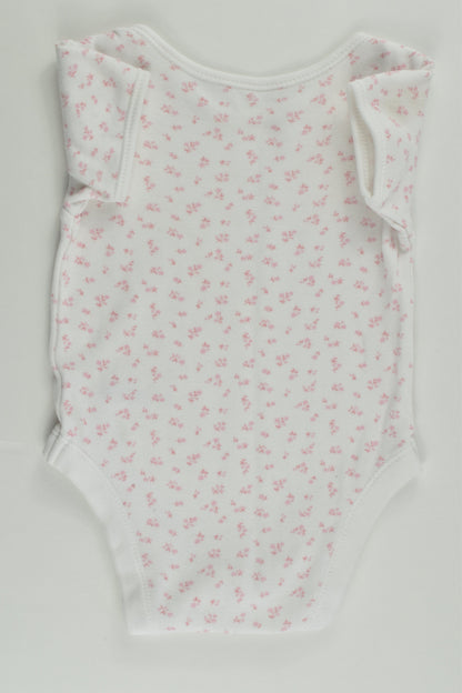 George Size 00 (3-6 months) Floral Bodysuit
