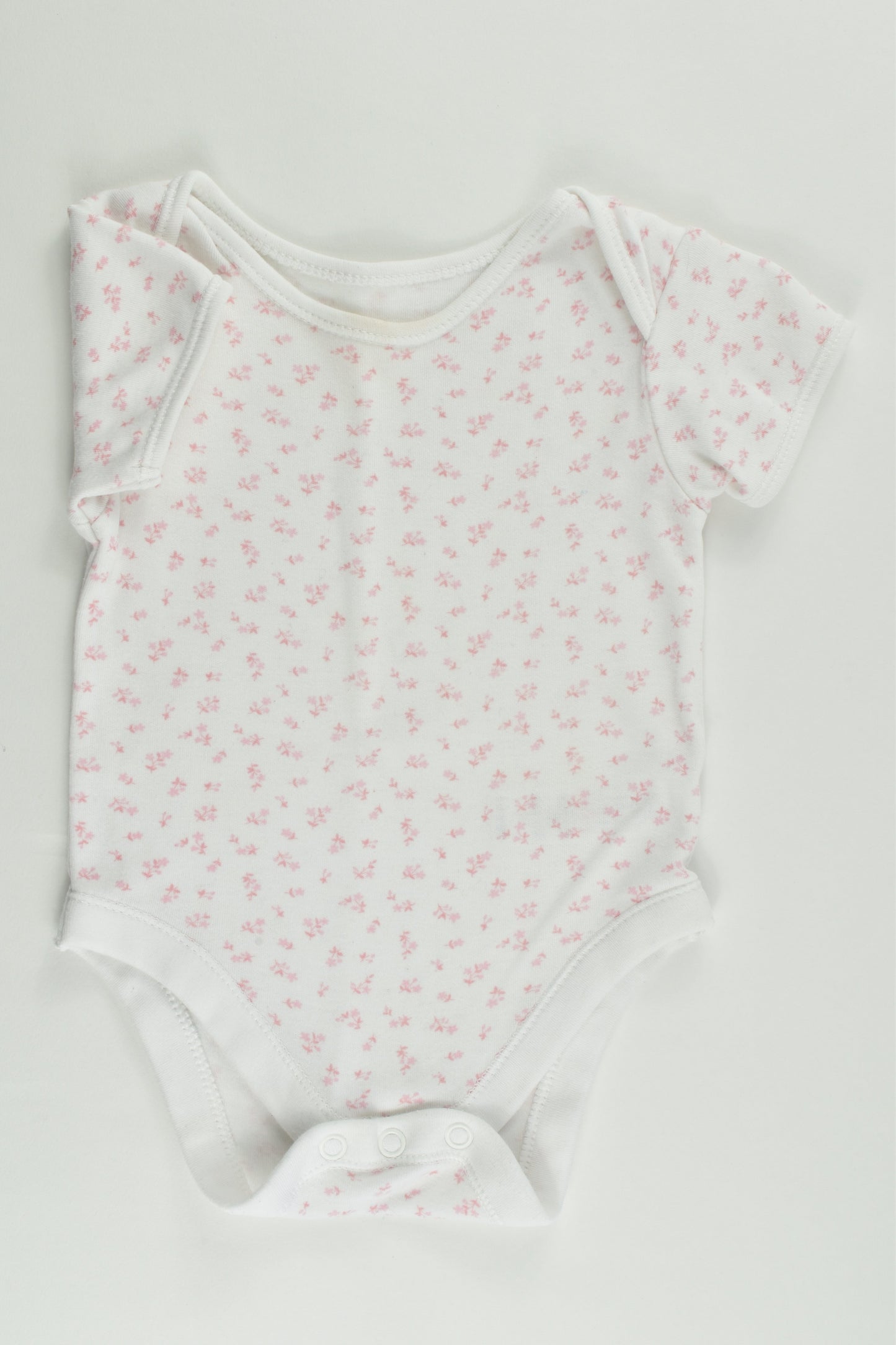 George Size 00 (3-6 months) Floral Bodysuit