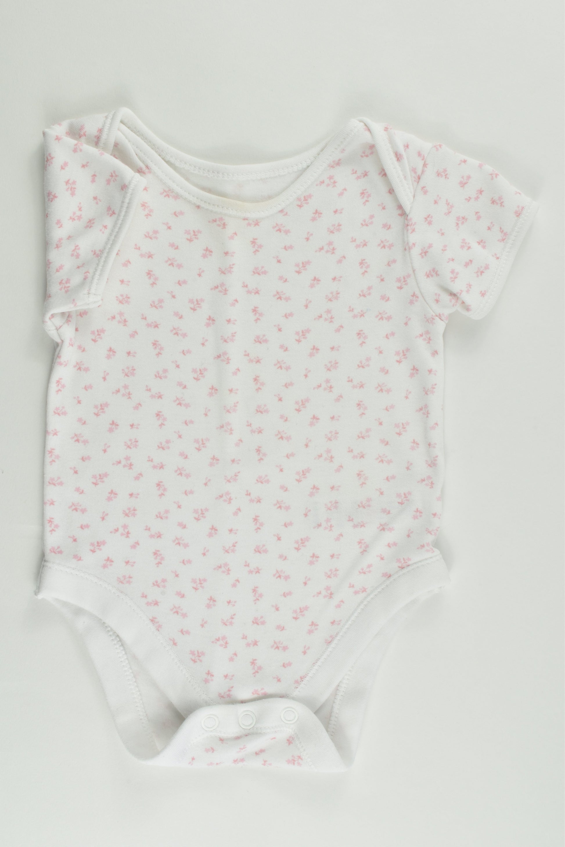 George Size 00 (3-6 months) Floral Bodysuit