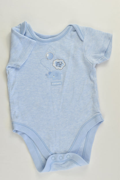 George Size 00 (3-6 months) 'Look Up To The Clouds' Elephant Bodysuit