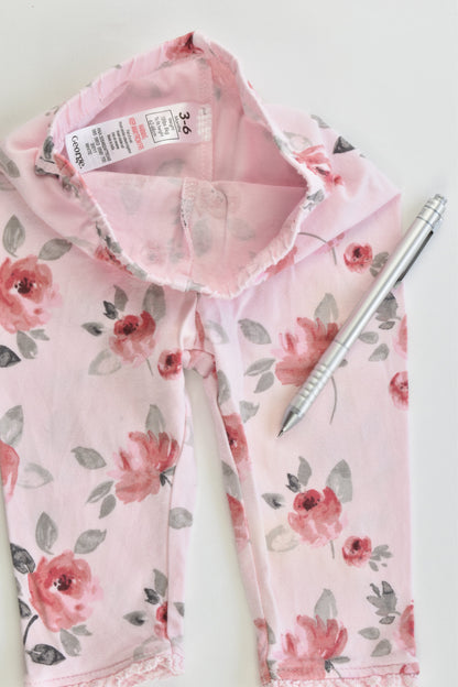 George Size 00 (3-6 months) Roses Leggings