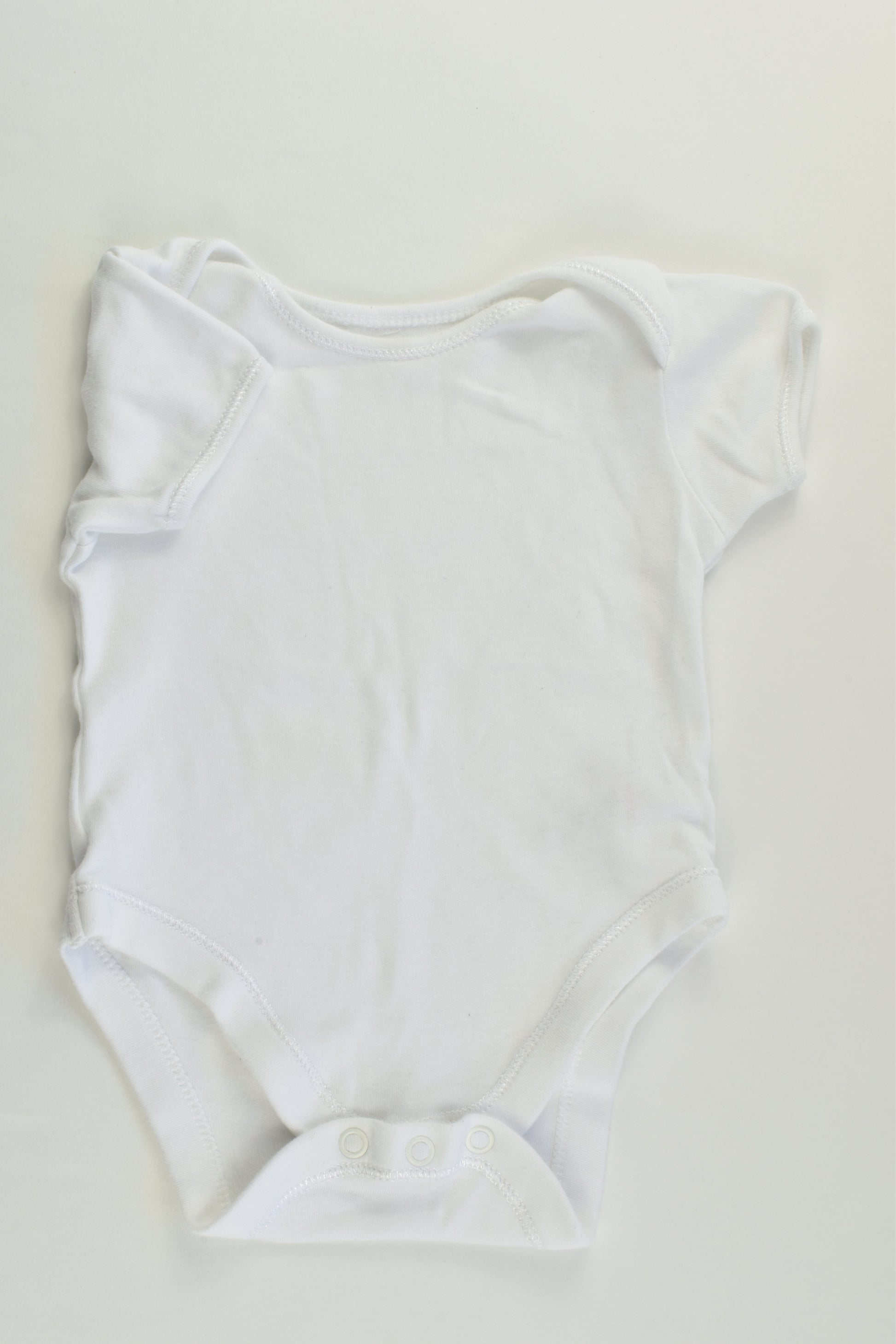 George Size 00 (3-6 months) White Bodysuit
