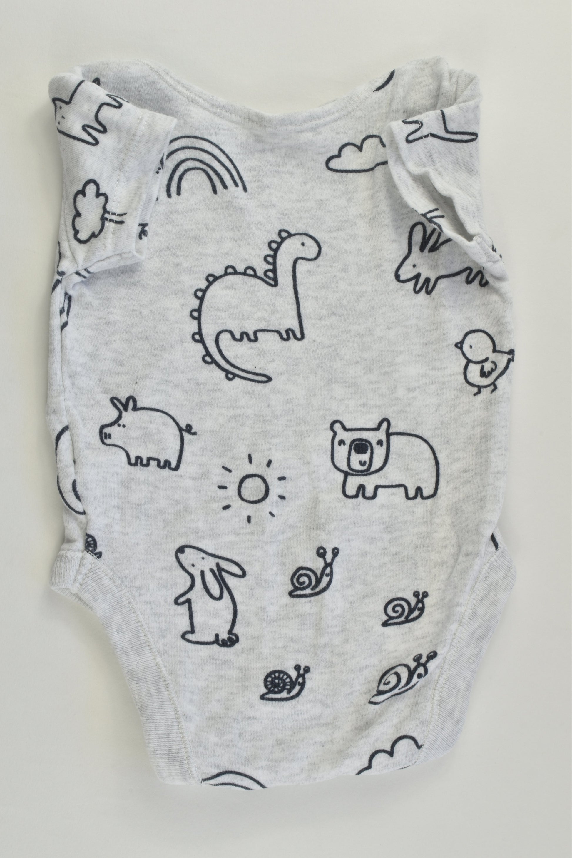 George Size 000 (0-3 months) Animals and more Bodysuit